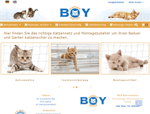 Tablet Screenshot of boy-katzennetze.de